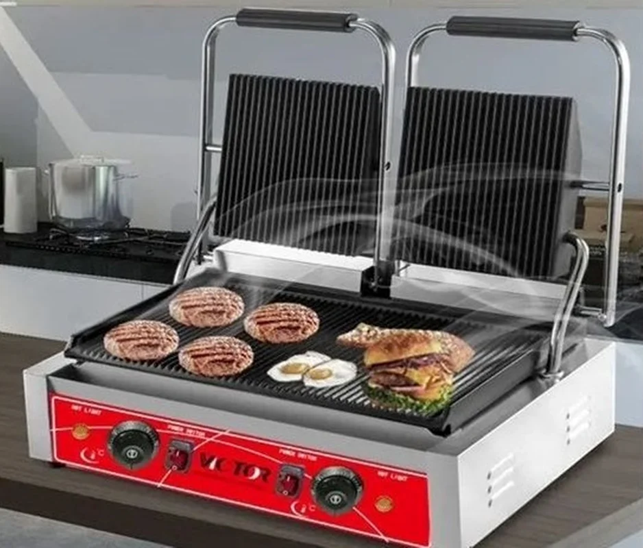 ساندویچ میکر دو صفحه شیار دار ویکتور - VICTOR