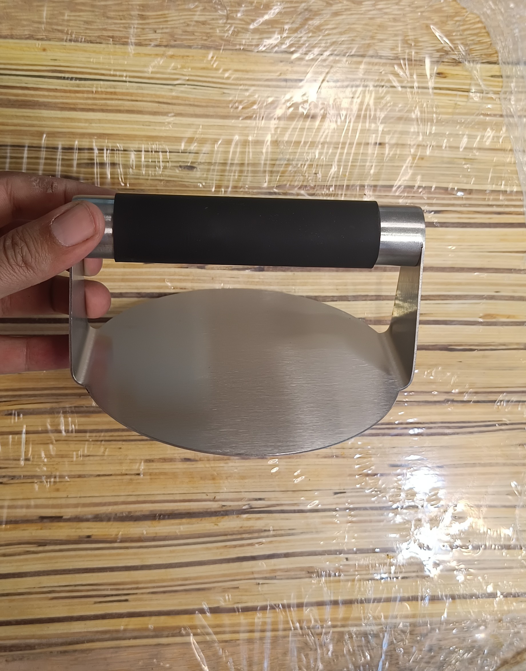 پرس برگر و گریل (اسمش برگر) استیل گرد